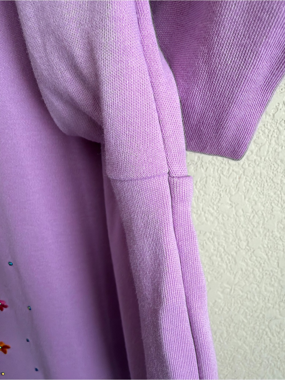 Quacker Factory Botanical Bicycle Embroidered Rhinestone Top XL Purple Whimsical - Picture 10 of 16